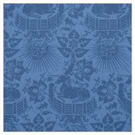 Renaissance Unicorn Garden, Sapphire Blue Tyg