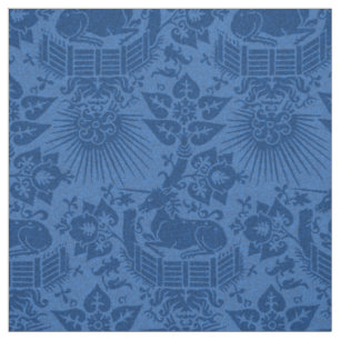 Renaissance Unicorn Garden, Sapphire Blue Tyg