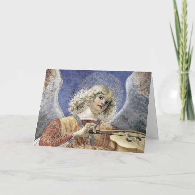 Renaissanceängeljulkort Melozzo da Forli Helgkort (Framsida)