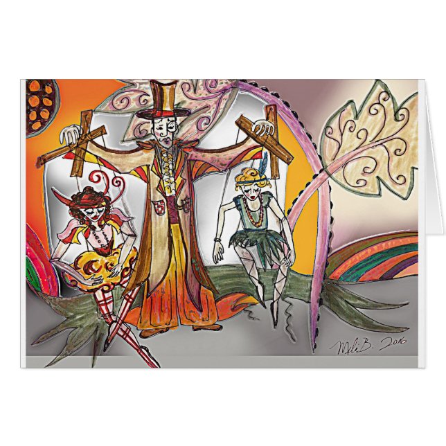 RenaissanceDeco Cirque serie Hälsningskort (Framsidan Horizontal)