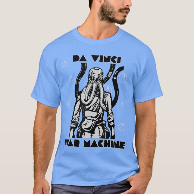 Renaissancedykardräkt Da Vinci Renaissance rolig T Shirt (Framsida)