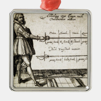 Renaissancefäktning Julgransprydnad Metall