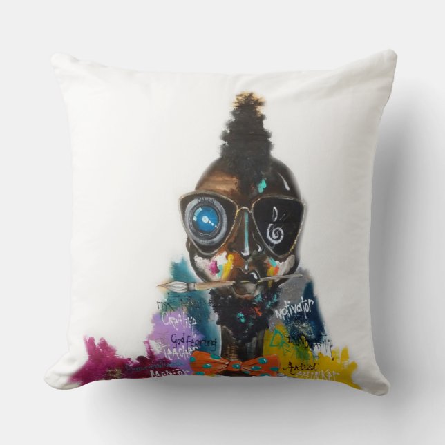 Renaissancemandekorativ kudde 20" x 20", (Framsida)