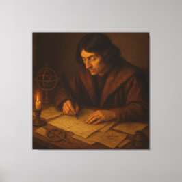 Renaissancen Astronomer på arbetet Canvastryck