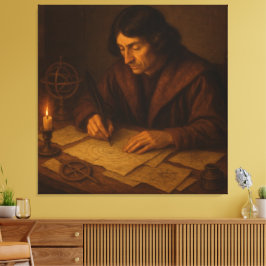 Renaissancen Astronomer på arbetet Canvastryck