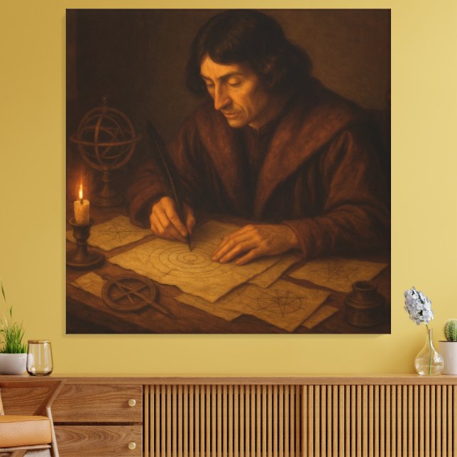 Renaissancen Astronomer på arbetet Canvastryck (Insitu (Vardagsrum))