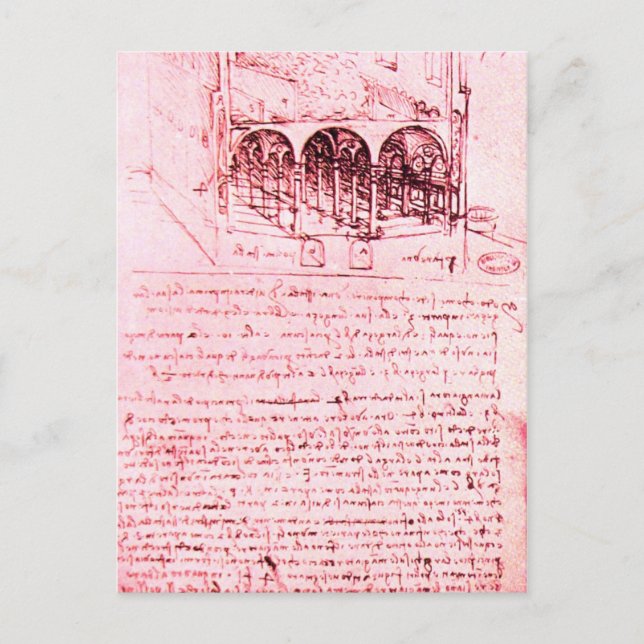 RENAISSANCENS ARKITEKTUR,Rosa Vykort (Framsida)