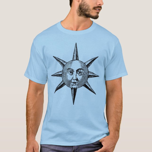 Renaissancens astronomi - Sol Ansikte T Shirt (Framsida)