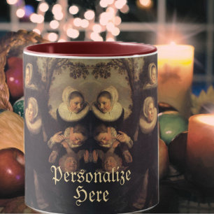 Renaissancens familjeåterförening, fall porträtt m mugg