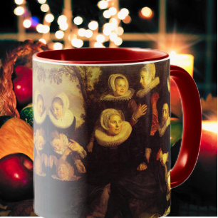Renaissancens familjeåterförening, fall porträtt m mugg