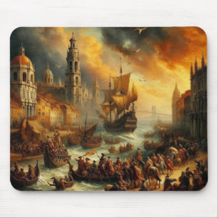 Renaissancens oljemålning musmatta
