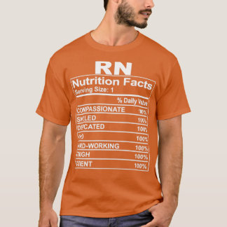 renal nurse nurtition label t shirt