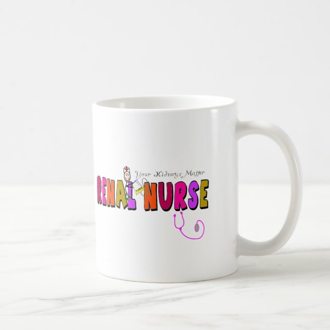 Renal sjuksköterska "din njuremateria ", kaffemugg (Höger)
