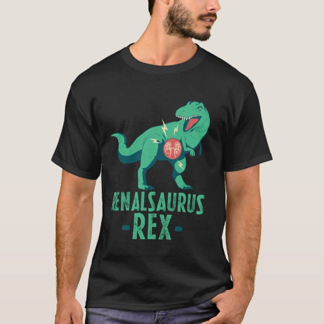 Renalsaurus njurtransplantat överlevande dialys Te T Shirt (Framsida)