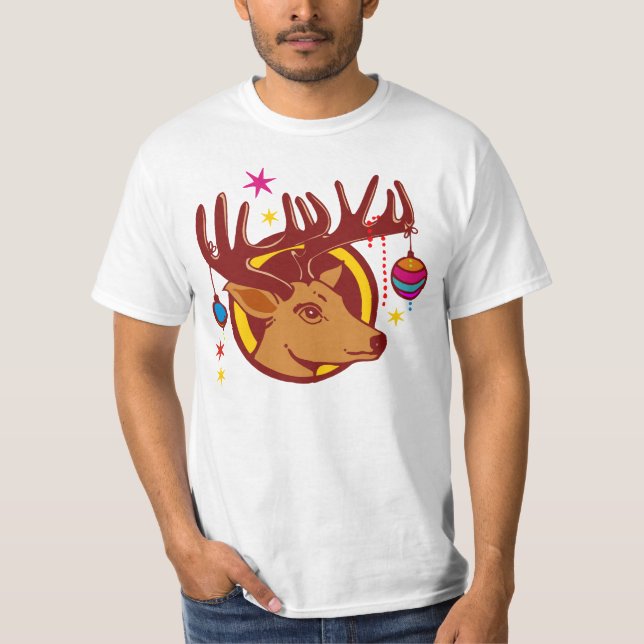 Renar/Hjort/jul T-shirt (Framsida)
