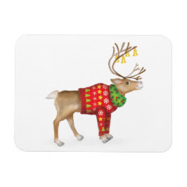 Renar i julmagnet för julgranar jumper magnet
