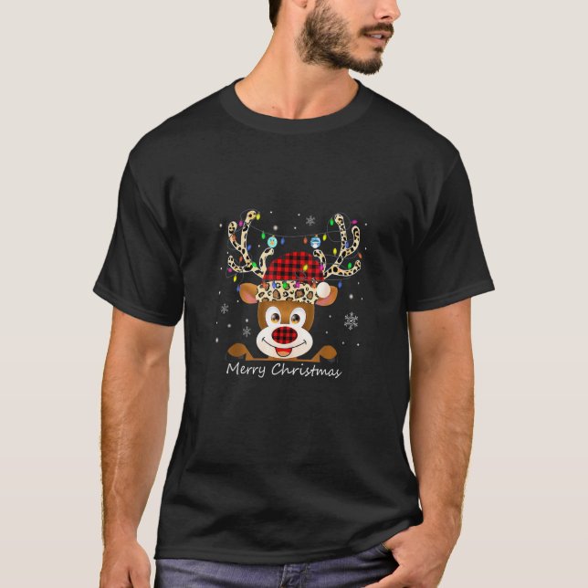 Renar i maskmatchning mellan familjen Pajama Quara T Shirt (Framsida)