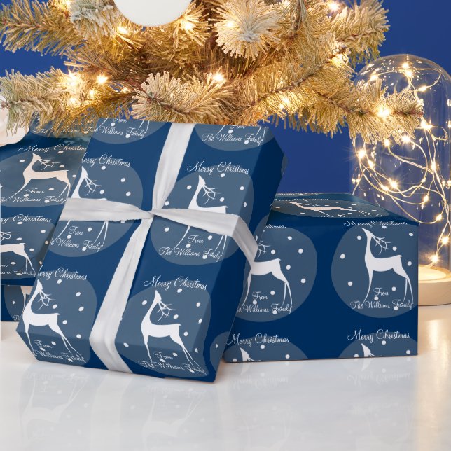 Renar i Snö eget namn Presentpapper (Helgdagar)