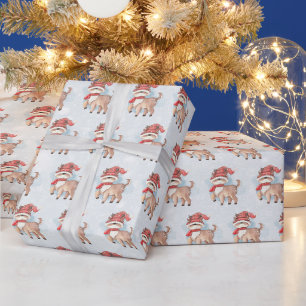 Renar i snö presentpapper