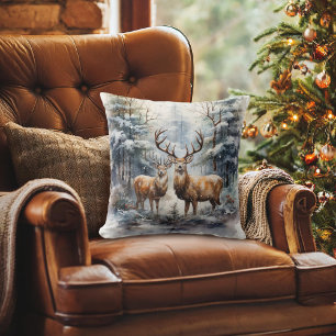 Renar i Winter Wonderland Kudde