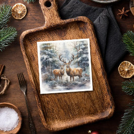 Renar i Winter Wonderland Pappersservett