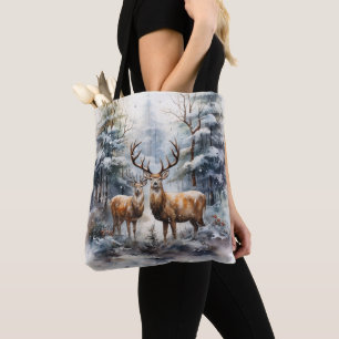 Renar i Winter Wonderland Tygkasse