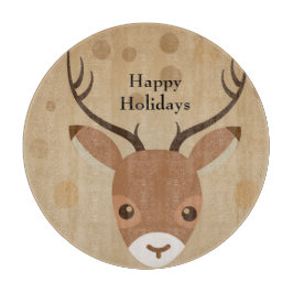 renar Illustration på brun bakgrund