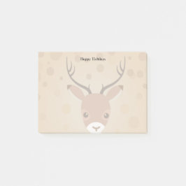 renar Illustration på brun bakgrund Post-it Block