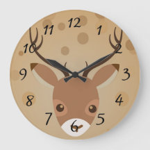 renar Illustration på brun bakgrund