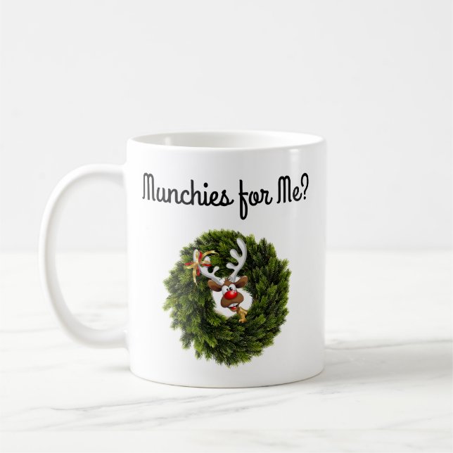 Renar inuti krans kaffemugg (Vänster)