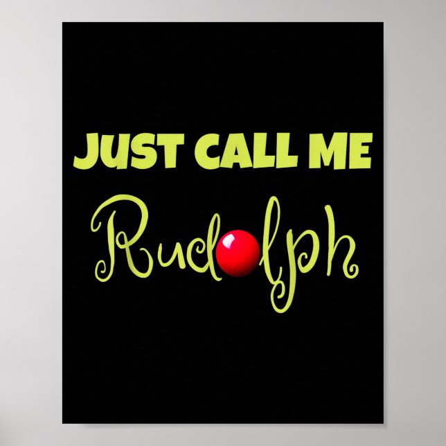 Renar Kalla Mig Rudolph Jul Par Co Poster (Framsidan)
