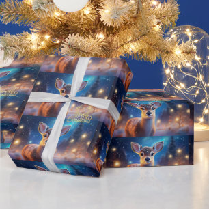 Renar med God jul hälsning Presentpapper