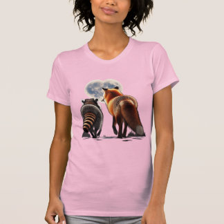 Renard Roux et Raton Laveur : Coeur de Lune T Shirt