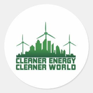 Renare Energy Cleaner World Runt Klistermärke