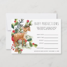 Renare | Jul Baby Shower Guessing Game Inbjudningar