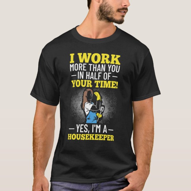 Renare Outfit Domestic Worker Housekeeper Cleanin T Shirt (Framsida)