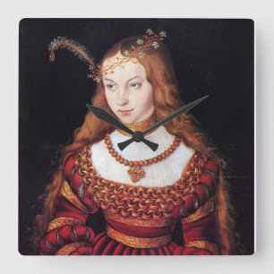 RENASSAINCE BEAUTY,MODE JEWELRY COSTUME DESIGN FYRKANTIG KLOCKA