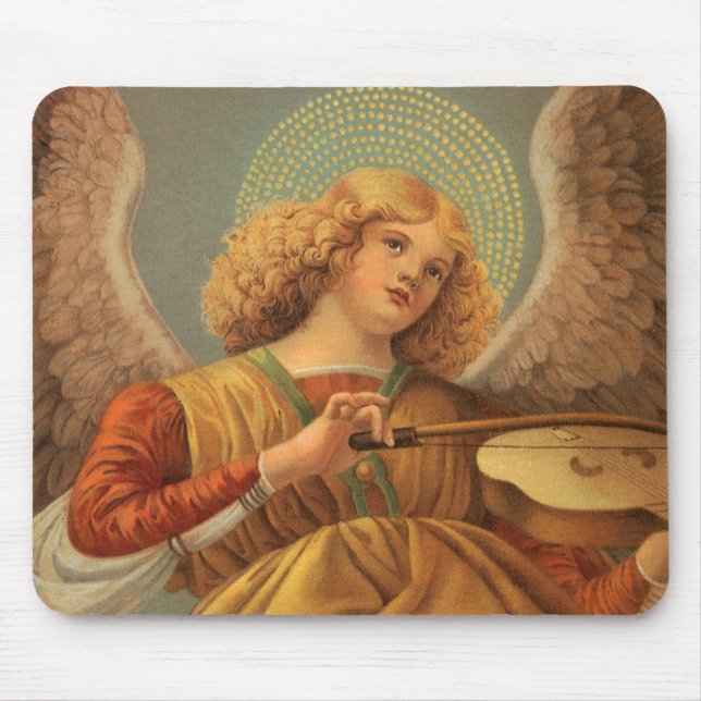 Renässangängel spelande violin Melozzo da Forli Musmatta (Framsidan)
