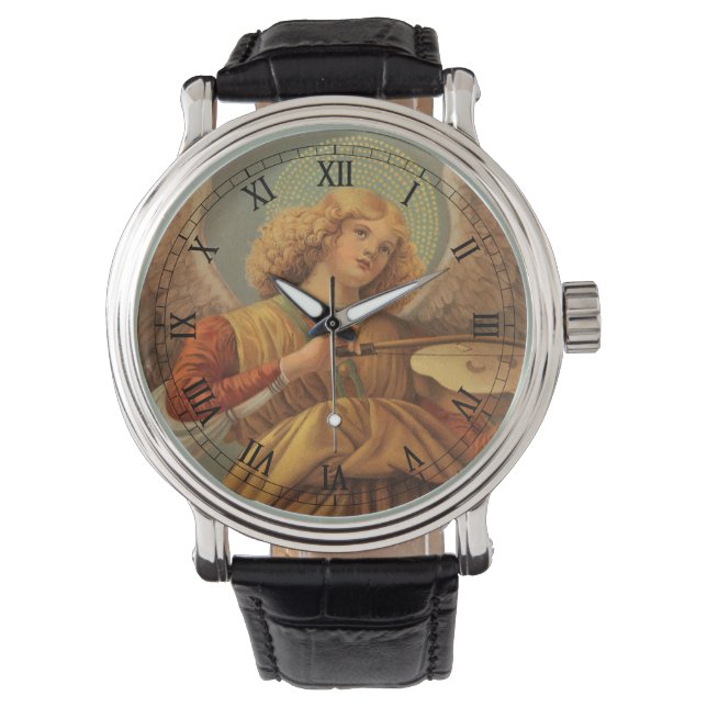 Renässangsängel spelande violin Melozzo da Forlì Armbandsur (Framsida)