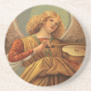Renässangsängel spelande violin Melozzo da Forli Underlägg Sandsten