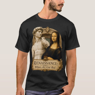 Renässans När Konsten Blev Verklig Michelangelo Da T Shirt