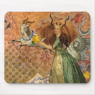 Renässansdam Capricorn Fantasi Vintage Zodiak Musmatta