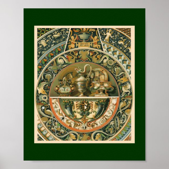 Renässansdesign Vintage konst  Poster (Framsidan)