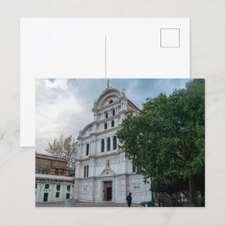 Renässansfasaden till San Zaccaria-kyrkan Vykort