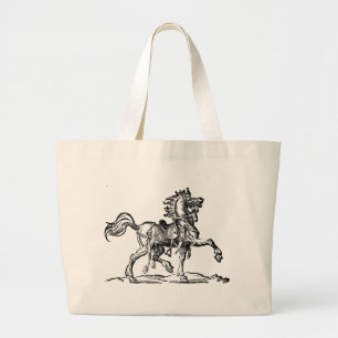 Renässanshäst nr 3 på totebag jumbo tygkasse