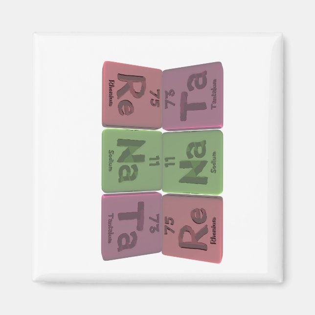 Renata som Rhenium Natrium Tantalum Magnet (Framsidan)