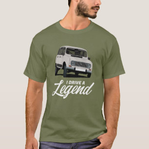 Renault 4 - jag kör en legend - i 38 färg t shirt