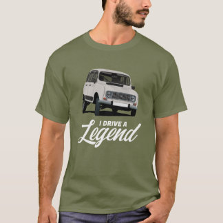 Renault 4 - jag kör en legend - i 38 färg t shirt