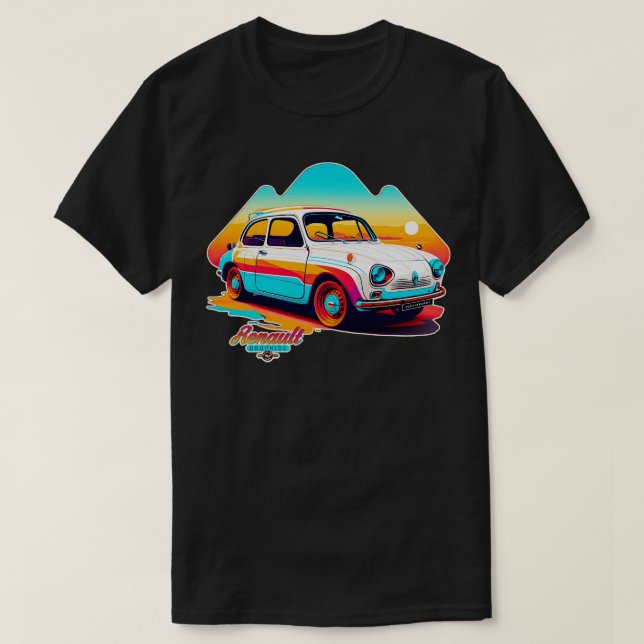 Renault Dauphine T Shirt (Design framsida)