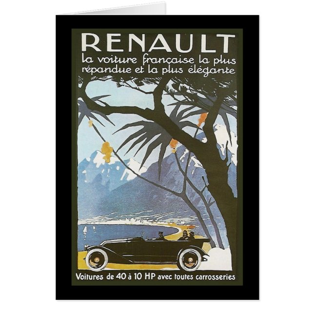 Renault Hälsningskort (Framsidan)